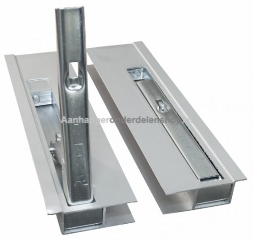 Afbeeldingen van Zijbordsluiting Aluminium 300MM Links