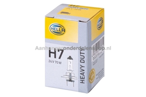 Afbeeldingen van Gloeilamp Hella 24V 70W H7 Heavy Duty