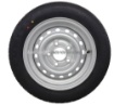 Afbeeldingen van Wiel + Band 195/50R13C