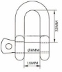 Afbeeldingen van D-Sluiting Ø8MM