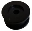 Afbeeldingen van Rondknop, Koordhouder, 2 x 25MM Zwart