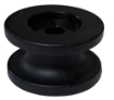 Afbeeldingen van Rondknop, Koordhouder, 2 x 25MM Zwart