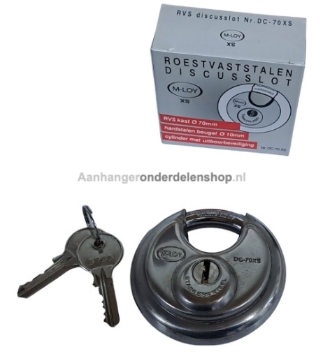 Afbeeldingen van Discusslot M-LOY DC70XS Gelijksluitend