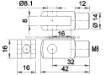 Afbeeldingen van Gaffel met Borgclip  M8