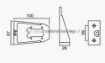 Afbeeldingen van Breedtelamp LED Flexipoint met houder