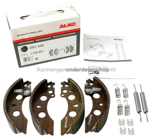 Afbeeldingen van Remschoenenset ALKO 2051 AAA  200 x 50MM